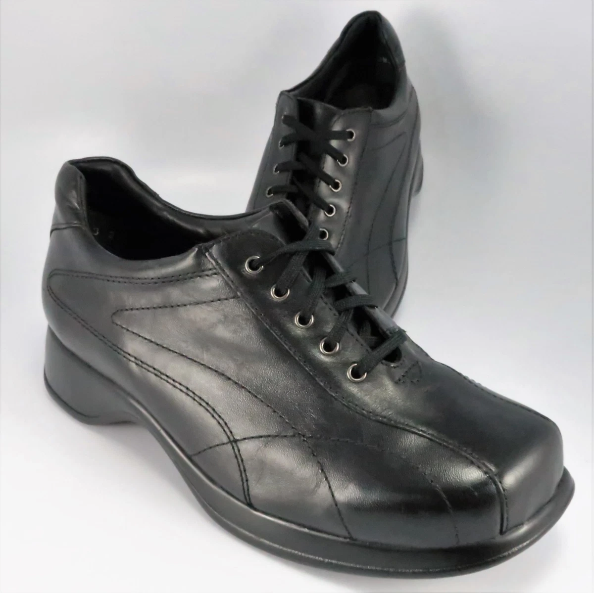 Kumfs Black Leather Suede Quilted Sneakers US 10 EU 43 Men main image 3