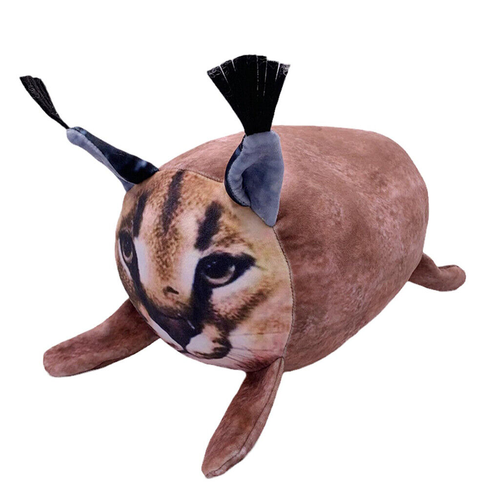 Roblox Raise A Floppa Simulation Cube Cat Caracal Plush Doll