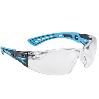 Schutzbrille Antibeschlag Schutzbrille Rush+ in blau von Bolle Safety