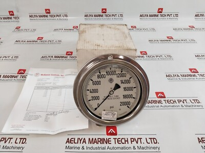 #ad #ad Mcdaniel controls 316 ss tube and socket 0 20000 psi pressure gauge $398.51