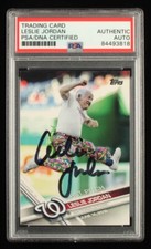 Leslie Jordan Will & Grace Signed 2017 Topps First Pitch #FP10 (PSA) - A