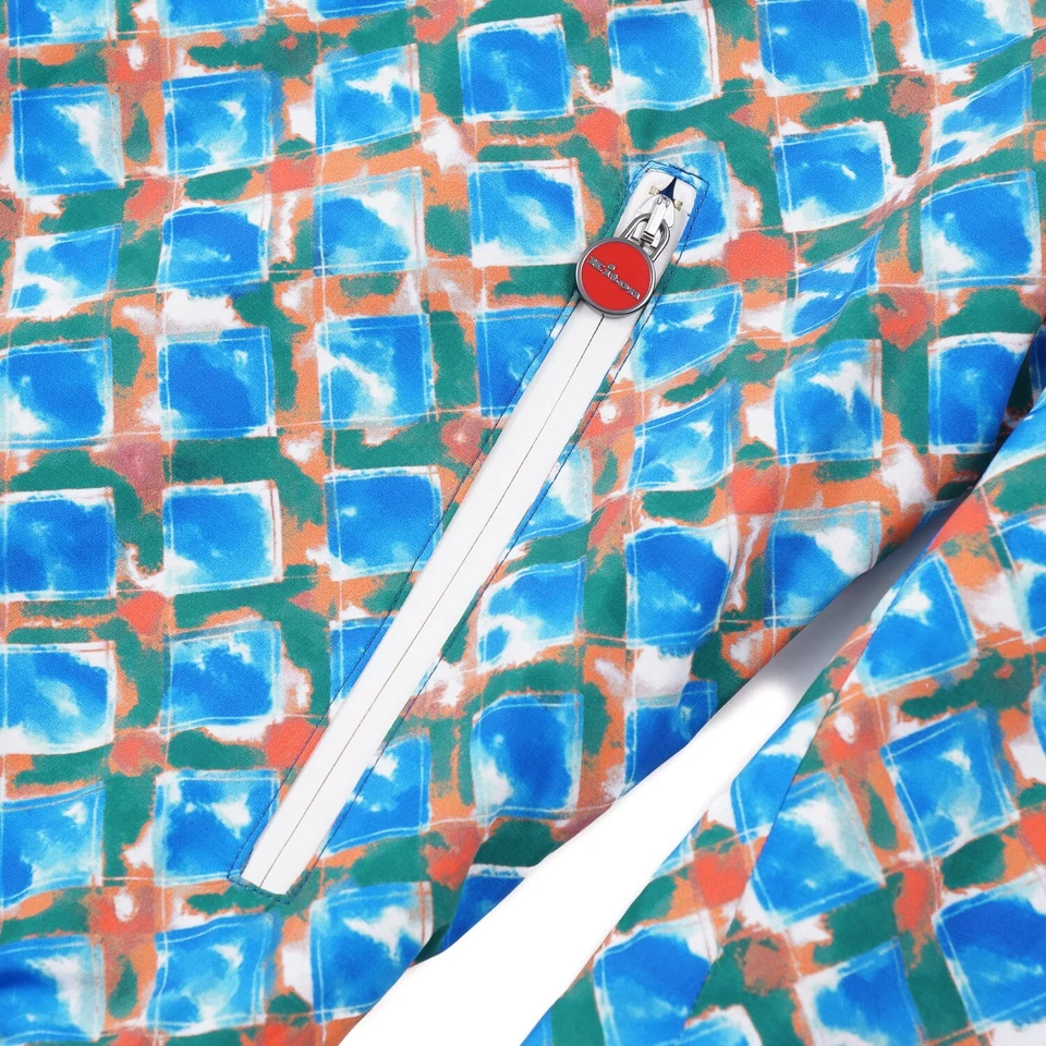 Jaqueta bombardeiro Kiton leve embalável repelente de água impressa M (Eu 50) nova com etiquetas - Imagem 2 de 4