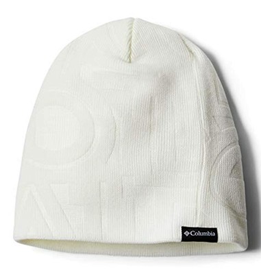 City Trek Debossed Beanie, White 