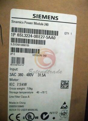 6SL3224-0BE27-5AA0 1PCS Brand New Siemens 6SL3224-0BE27-5AA0 Fast delivery
