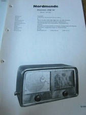 Wiring diagram radio Nordmende Bremen 258 W 1950/51