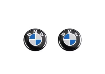 2x BMW Schlüssel Sticker Aufkleber Emblem Logo - 11 mm - Neu - Aluminium
