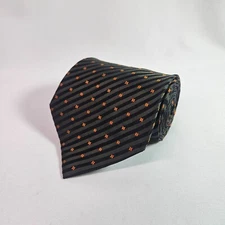 Antonio Ricci 100% Silk Made in Italy Tie Geometric Black Gray 4" x 61"
