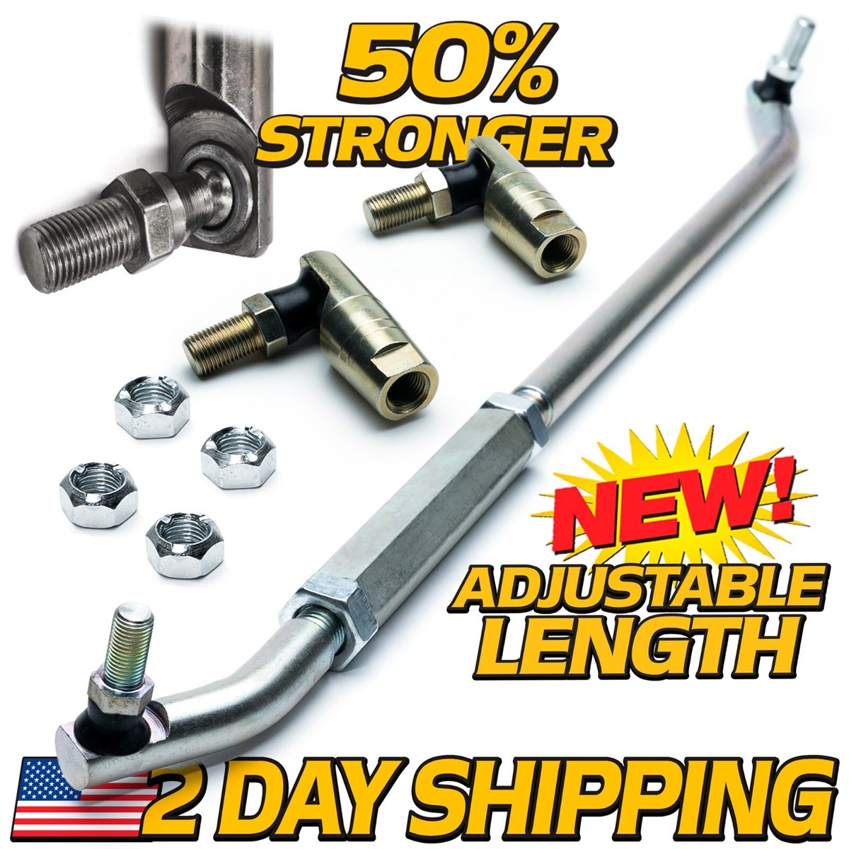 Steering Tie Rod & Ball Joint Fits John Deere Scotts S2048, S2348