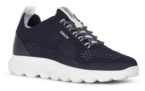Geox D SPHERICA A KNITTED TEXT. Sportliche Schnürschuhe Sneaker Halbschuhe Damen - Picture 2 of 27