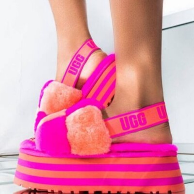 UGG Disco Checker Slide 厚底 サンダル 25cm US8 s-l400.jpg