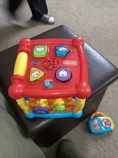 VTech Busy Learners Activity Cube RED Tested