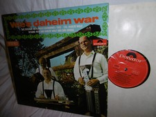 Egerländer Schrammel Trio, Hubert Wolf, Wie's daheim war, Polydor LP, 12" 1965