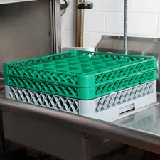 4 PACK Commercial Dishwasher Machine 36 Cup Glass Tray Rack 2 Extender Automatic