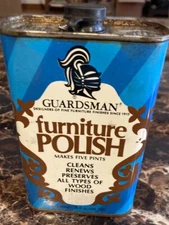 Guardsman Furniture Polish 16 Oz Pint Metal Can Vintage Cleans Preserves Wood