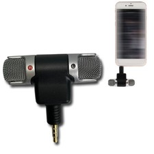 External Stereo AUX Microphone 3.5mm TRRS Video Smartphone PC Phone Recorder