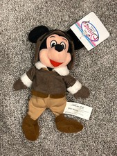 Disney Store Pilot Mickey 11 Inch Bean Bag Plush New With Tags