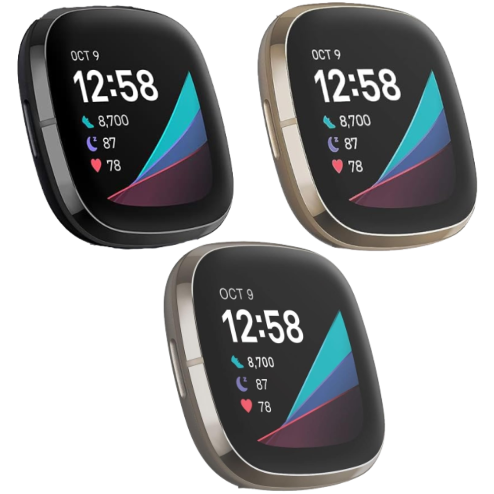 Fitbit Sense Health and Fitness Activity Smartwatch Pebble Only - Pre Owned