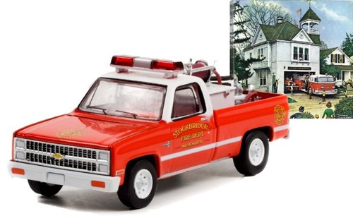 CHEVROLET K20 Scottsdale pick up - 1981 - Firetruck - Greenlight 1:64 - Imagen 2 de 6