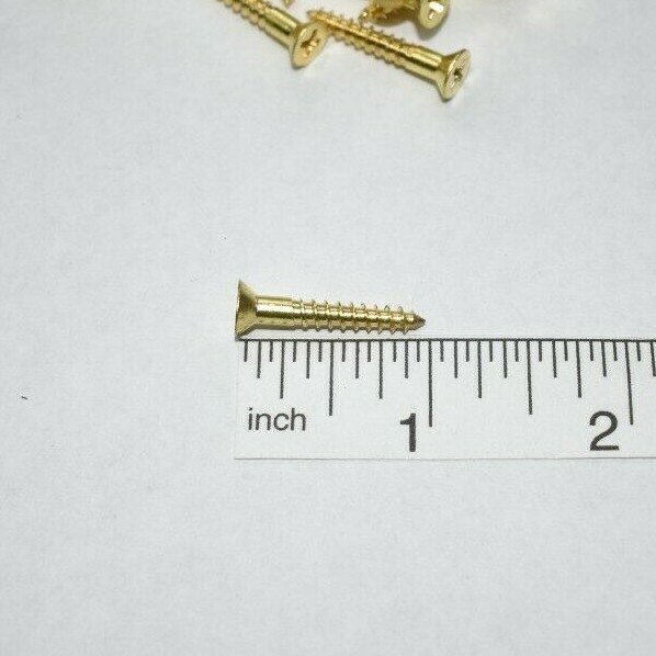 Bulldog Hardware #6 x 1-1/4 in. Phillips Flat Head Construction Screw, Yellow Zinc Coated Steel (50 Pack