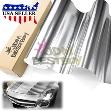 Premium Chrome Brushed Aluminum Steel Car Vinyl Wrap Sticker Decal Air Release