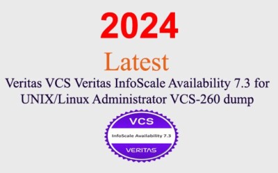 Veritas VCS InfoScale Availability 7.3 VCS-260 dump GUARANTEED (1 month update)