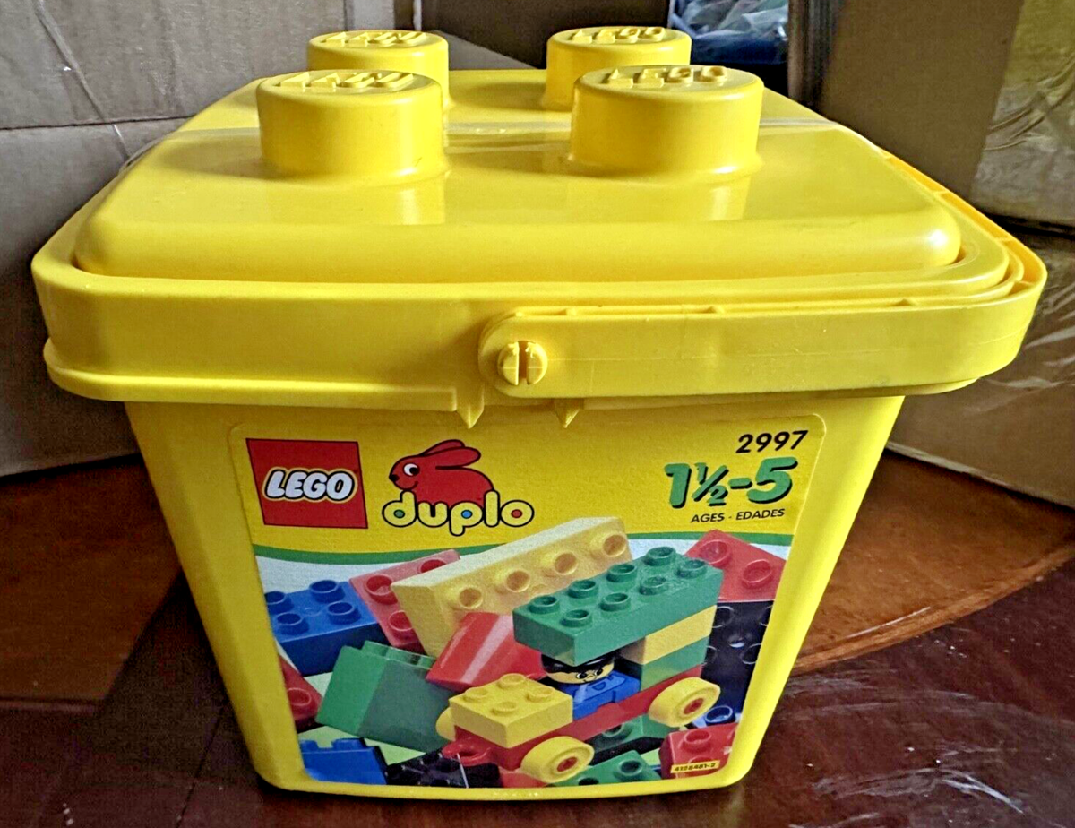 RARE* LEGO Duplo Bucket (2997) Yellow: New & Sealed Bucket from