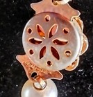 9mm Japan Pearl Necklace w/ 30x40mm Picture Jaspar Pendant 24" Strand. — photo 7