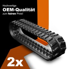 2x Gummikette Baggerkette 180x72x37 für Hitachi EX8, Neuson 803