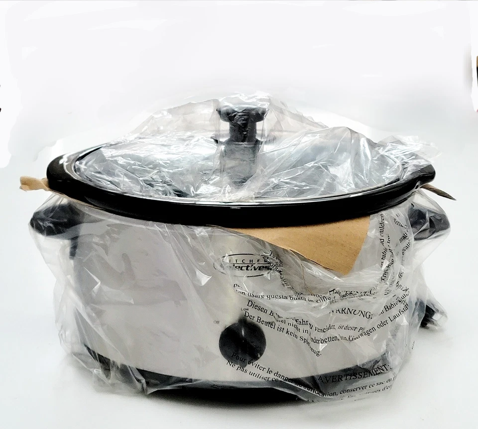 Cocina Selectivos 5qt Olla de cocción lenta Acero inoxidable SIN MINI OLLA Plateada Foto 2 de 4