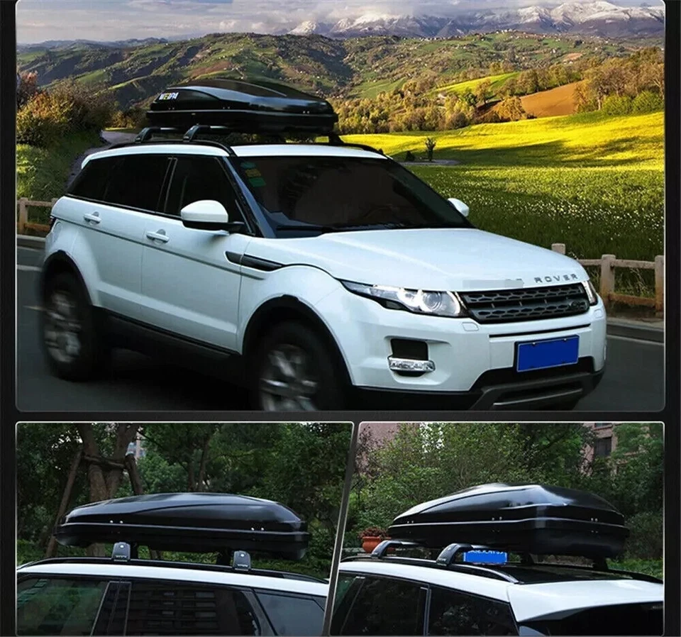 Barra transversal de rieles de techo para Land Rover Range Rover Evoque 2011-2019 negra Foto 3 de 4