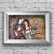 EDDIE VAN HALEN SAMMY HAGAR 13x19inch Poster Van Halen Pop Art Free Ship US