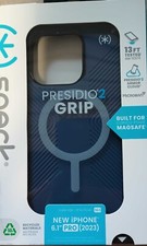 Speck Presidio2 Grip with MagSafe Case For iPhone 15 Pro Costal Blue