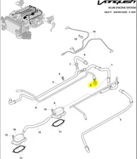 OEM PCV Valve - Aston Martin V12 DB7 DBS Vantage Vanquish Virage - PN: 34-85327