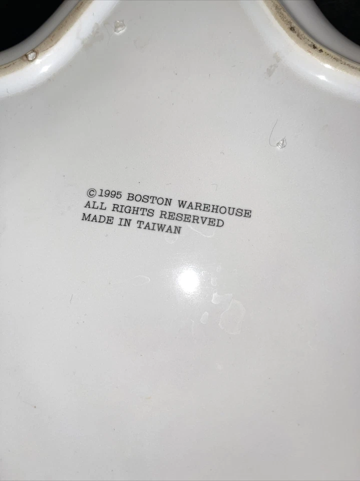 "Bandeja para servir vintage Boston Warehouse en forma de estrella plato 13"" gres" Foto 4 de 4