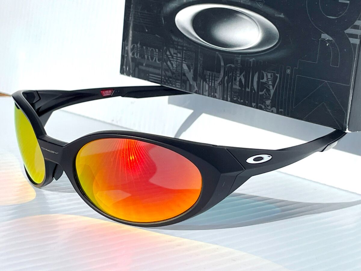 NEW Oakley EYE JACKET Matte Black POLARIZED Galaxy RUBY NEW Oakley EYE JACKET Matte Black POLARIZED Galaxy RUBY