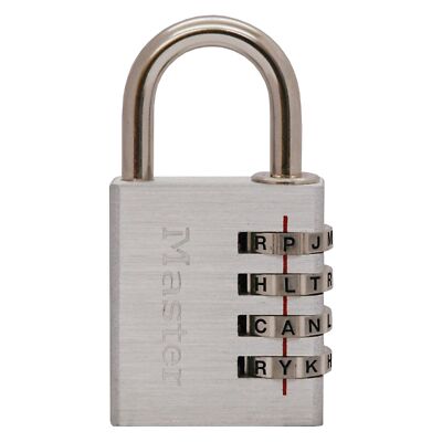 Master Lock 643DWD Set Your Own Four Letter Combination Padlock 40mm