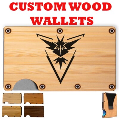 POKEMON GO TEAM INSTINCT YELLOW LOGO - CUSTOM ENGRAVED WALLET