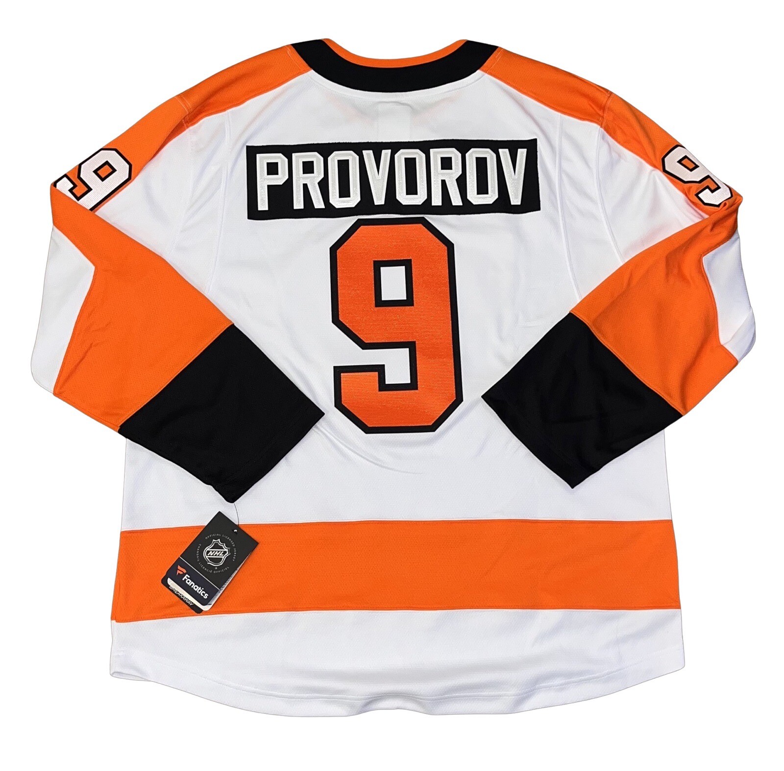 Fanatics Philadelphia Flyers 9 Provorov Orange NHL Home Jersey NWT