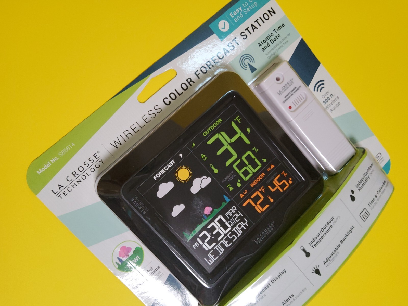 La Crosse Technology S85814 Wireless Color Forecast Station