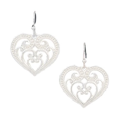 Montana Silversmiths SILVER BLOOMING HEARTS EARRINGS SET Women