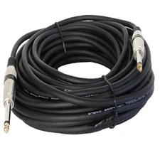 50ft 6.35mm 1/4" to 1/4" Mono Male Cable Cord Instrument Guitar DJ Speaker Cable