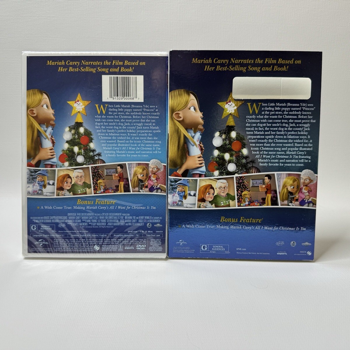 Mariah Carey's All I Want for Christmas is You DVD with Slipcase