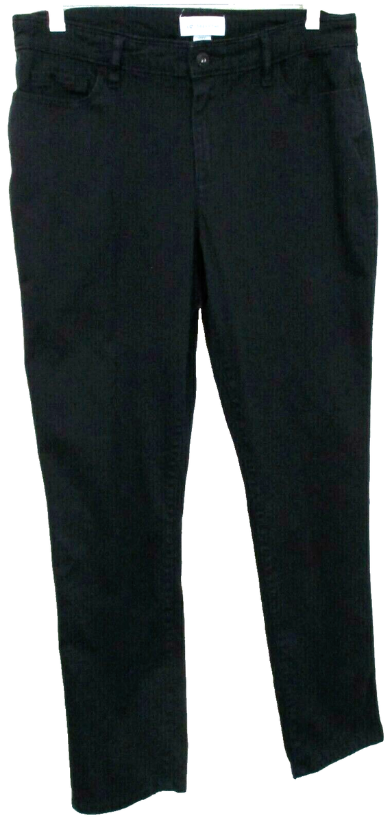 Pantalon city large à pont noir femme