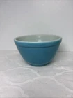 Vintage Blue Pyrex 401 Mixing Bowl 1-1/2 Pint Primary Color Nesting USA Glossy