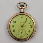 Antique Elgin 17 Jewels Gold Filled Pocket Watch, Pre-Owned, Runs (#41-048)
