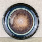 Bill Campbell Pottery 10.75" Dinner Plates - Blue Northern Lights Glaze