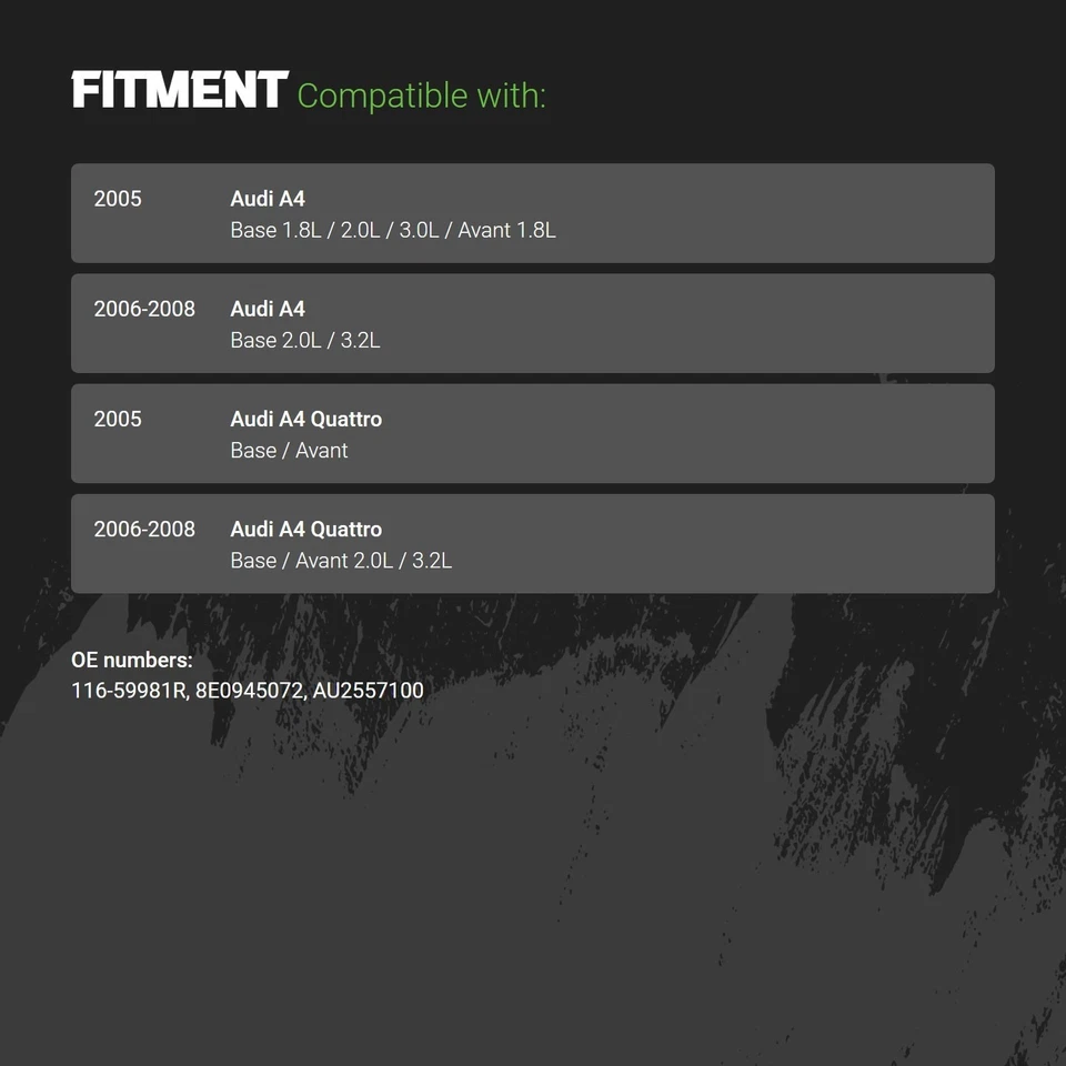 Bumper Reflector For Audi A4 Quattro 2005-2008 Right Front CAPA 116-59981R Foto 2 de 2