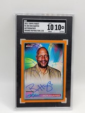 2021 Topps Finest FA-RH Ron Harper Autographed Orange Refractor 2/25 SGC 10 Auto