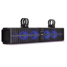 Pyle 24" Wireless Waterproof BT Streaming Bluetooth ATV/UTV LED Soundbar