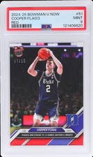 2024 Bowman University Now Cooper Flagg #51 PSA 9 Red 7/10 Basketball Mint